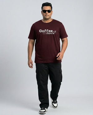Coffee Mode Plus Size Men Premium Tee