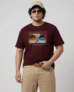 Radha Krishna Plus Size Men Premium Tee