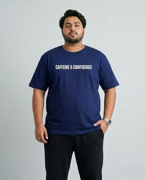 Caffeine & Confidence Plus Size Men Premium Tee