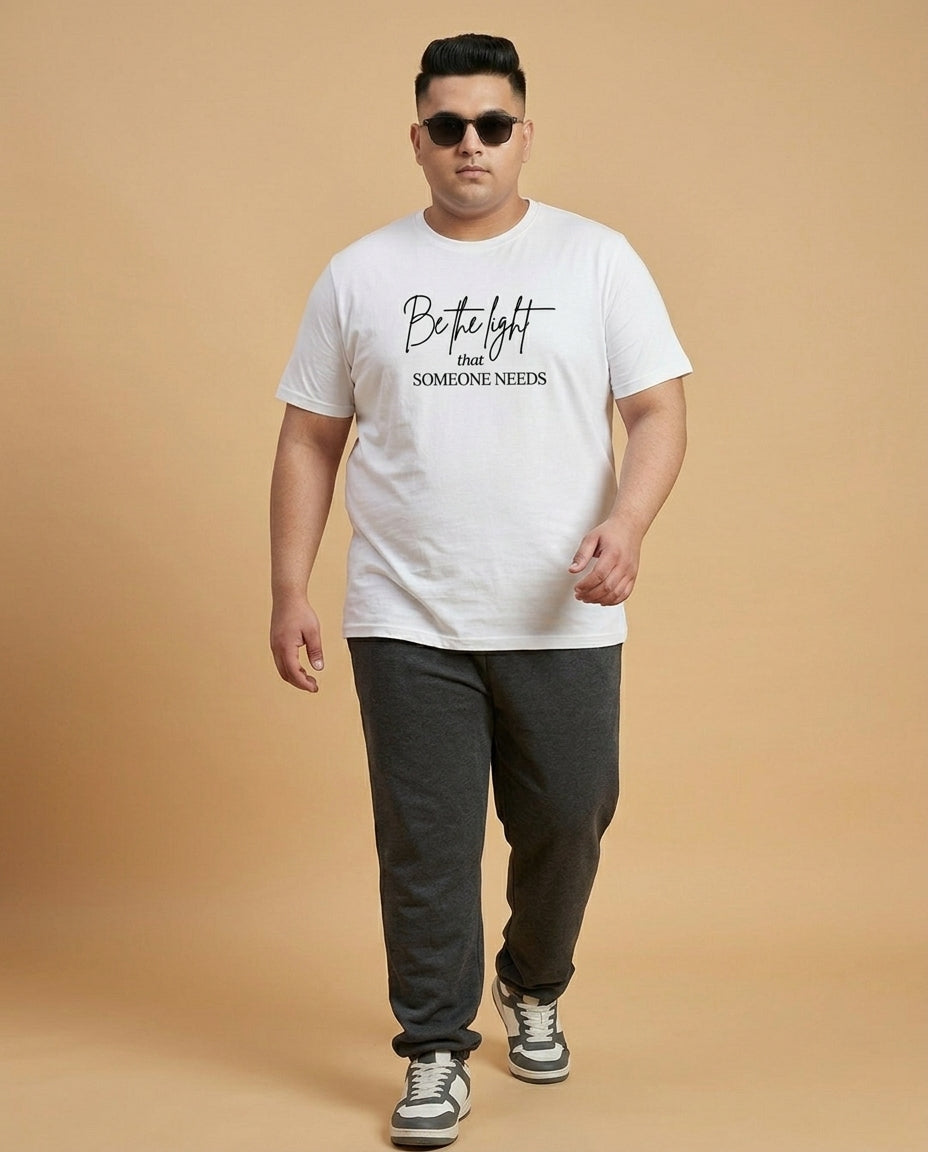 Be The Light Plus Size Men Premium Tee