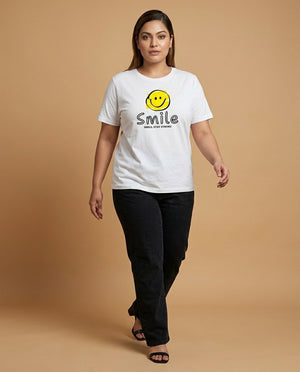 Smile Plus Size Women Premium Tee