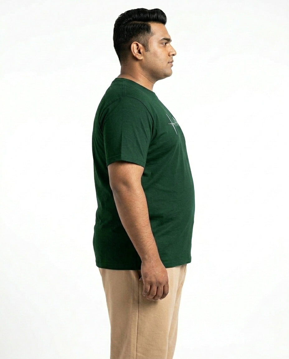 Mountain Pulse Plus Size Men Premium Tee