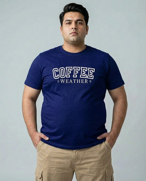 Coffee Weather Plus Size Men Premium Tee