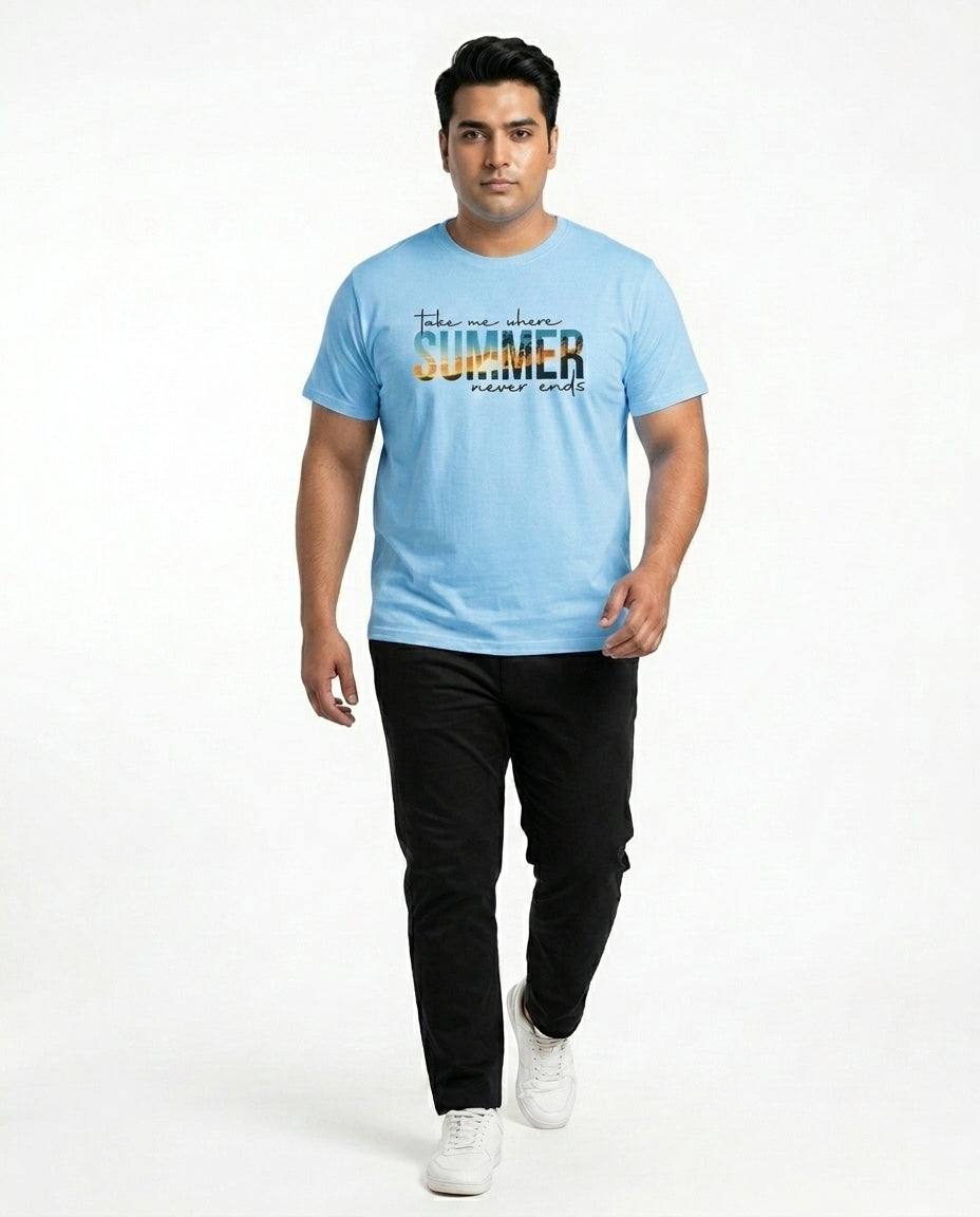 Take Me Where Summer Never Ends Plus Size Men Premium Tee