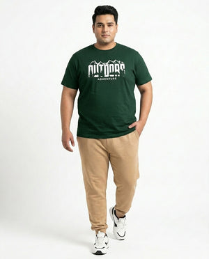 Outdoor Adventure Plus Size Men Premium Tee