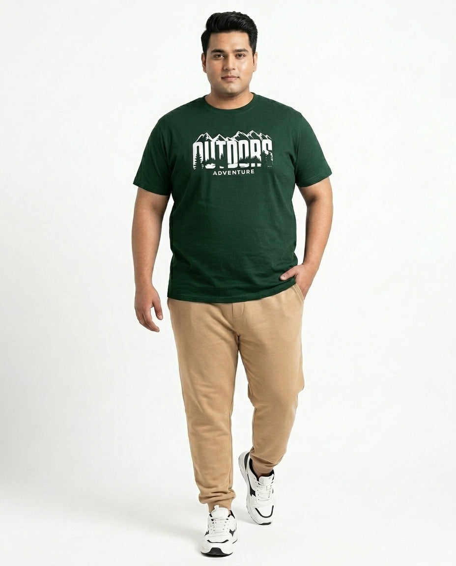 Outdoor Adventure Plus Size Men Premium Tee