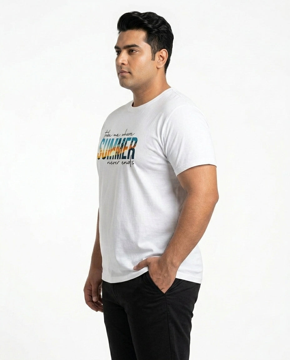 Take Me Where Summer Never Ends Plus Size Men Premium Tee