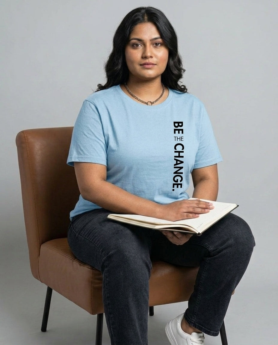 Be The Change Plus Size Women Premium Tee