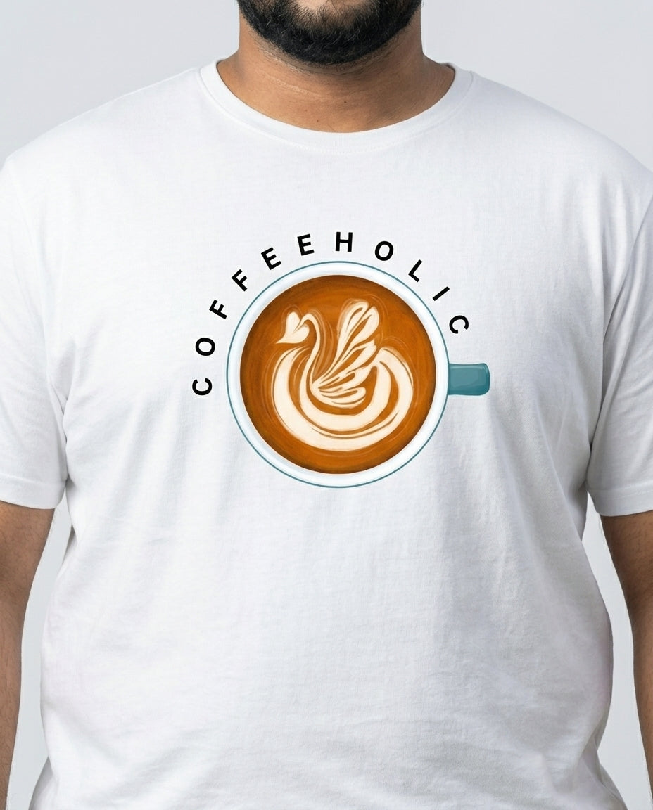Coffeeholic Plus Size Men Premium Tee