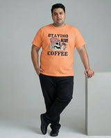 Staying Alive Coffee Plus Size Men Premium Tee