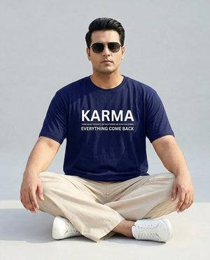 Karma Plus Size Men Premium Tee