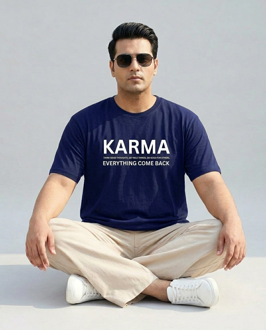 Karma Plus Size Men Premium Tee