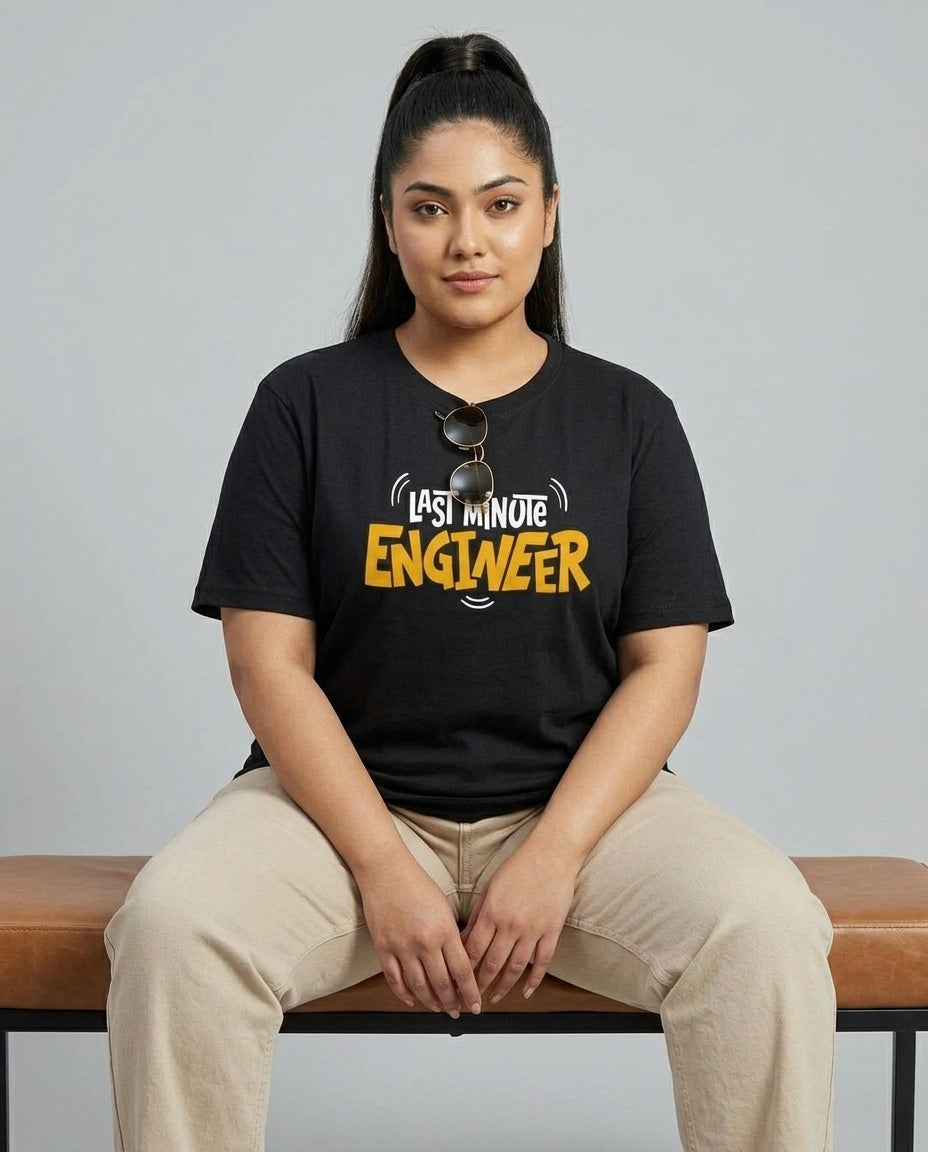 Last Minute Engineer Plus Size Women Premium Tee