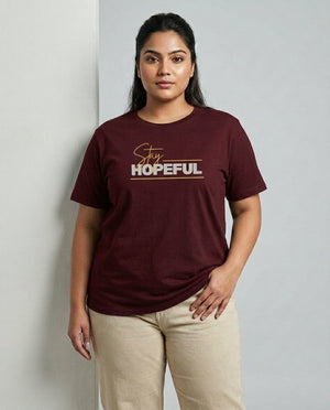 Stay Hopeful Plus Size Women Premium Tee
