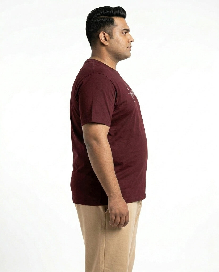 Mountain Pulse Plus Size Men Premium Tee