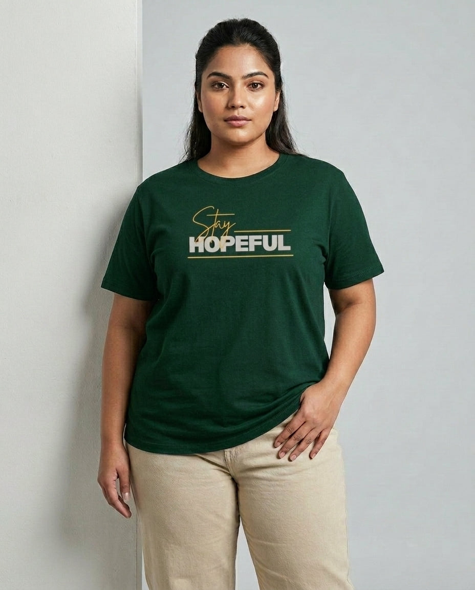 Stay Hopeful Plus Size Women Premium Tee