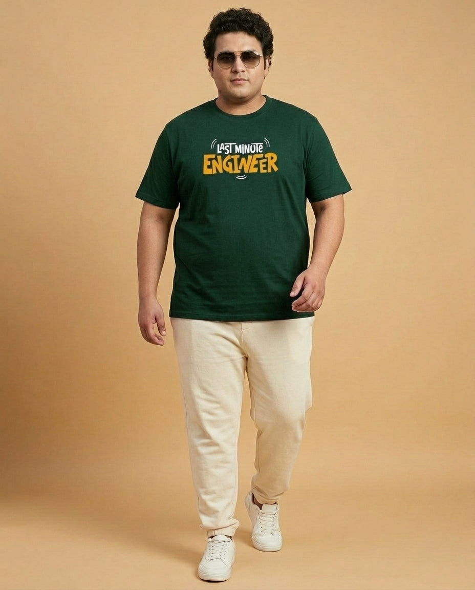 Last Minute Engineer Plus Size Men Premium Tee