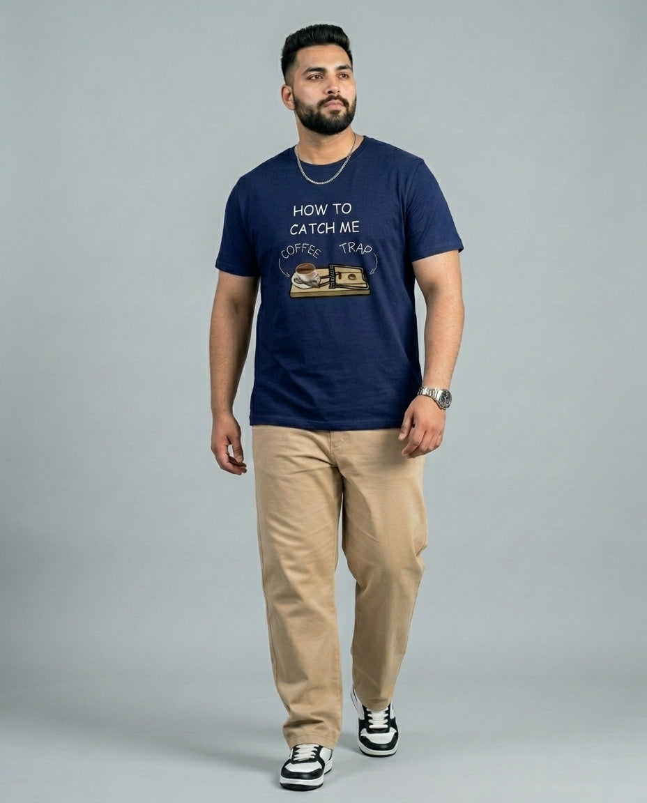 How To Catch me Plus Size Men Premium Tee