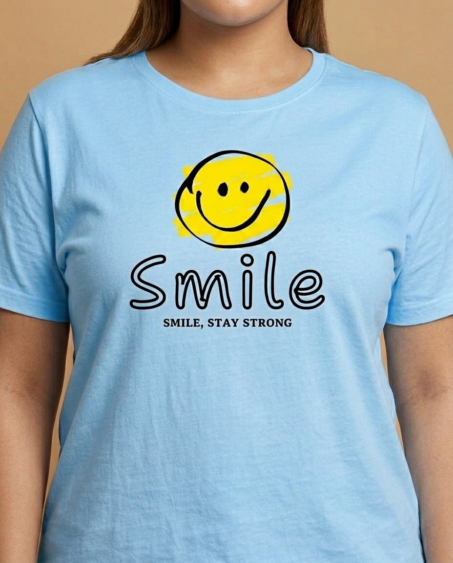 Smile Plus Size Women Premium Tee