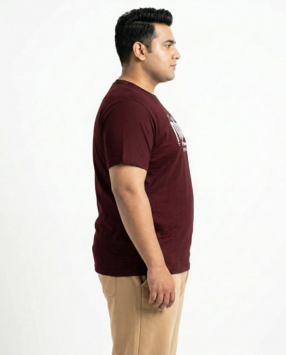 Outdoor Adventure Plus Size Men Premium Tee