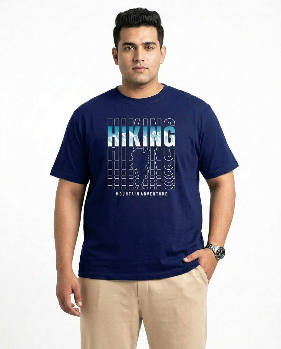Hiking Plus Size Men Premium Tee