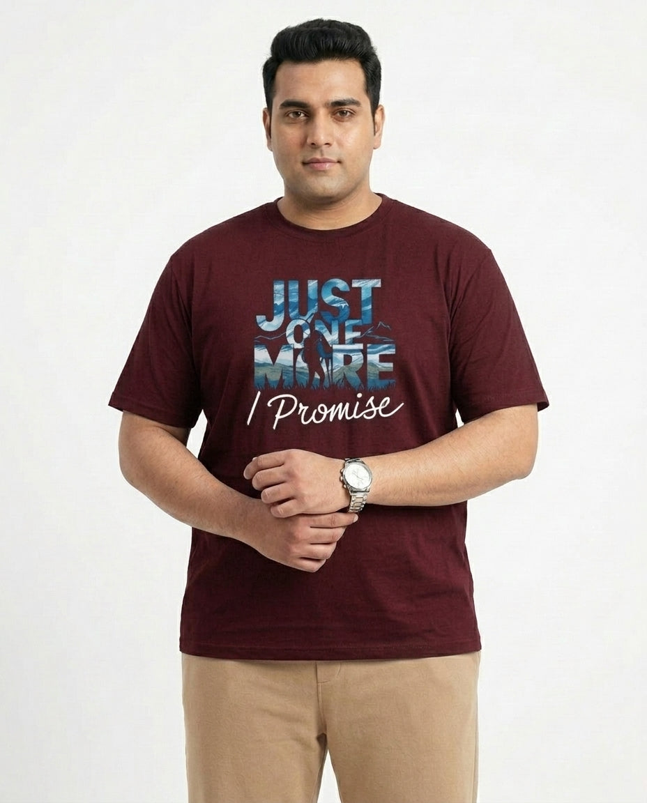 just one more i promise Plus Size Men Premium Tee