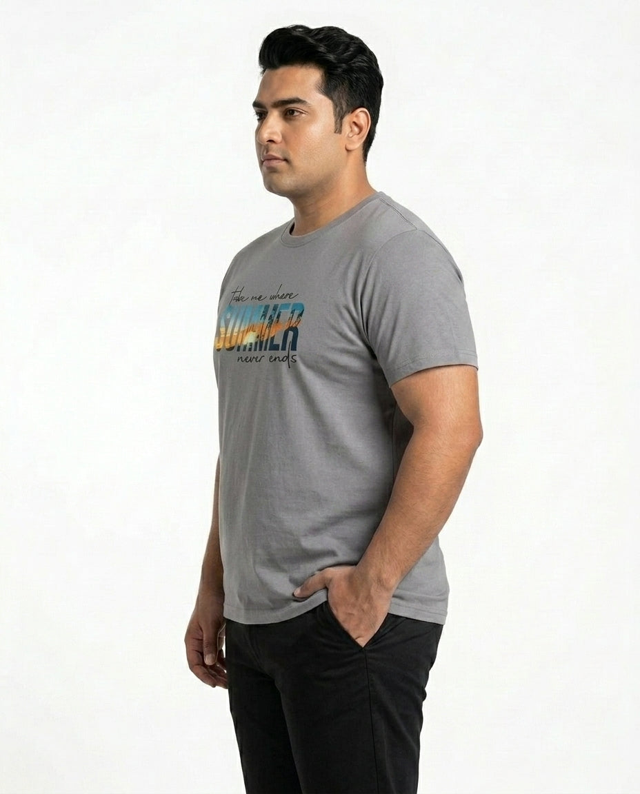 Take Me Where Summer Never Ends Plus Size Men Premium Tee