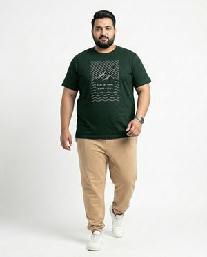 Explore More Worry Less Plus Size Men Premium Tee