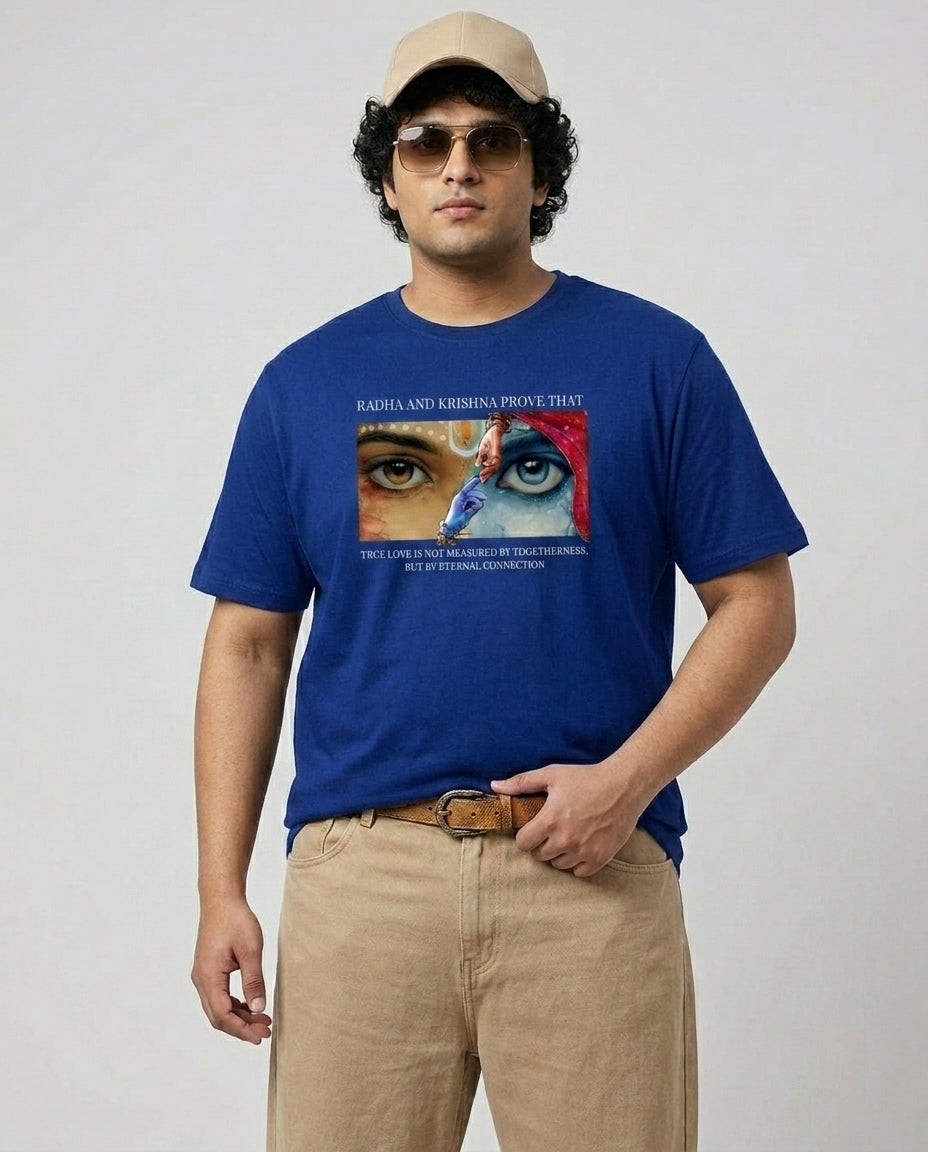 Radha Krishna Plus Size Men Premium Tee