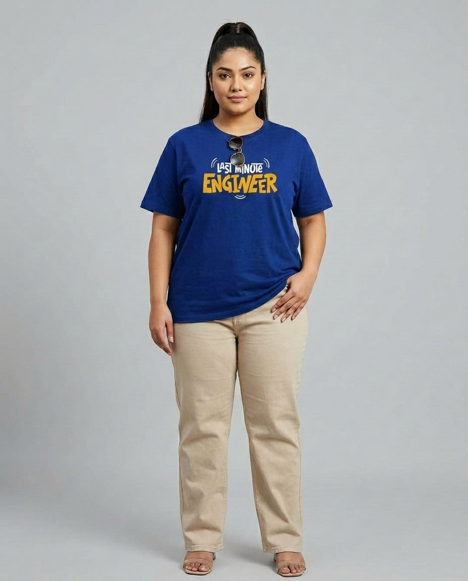 Last Minute Engineer Plus Size Women Premium Tee