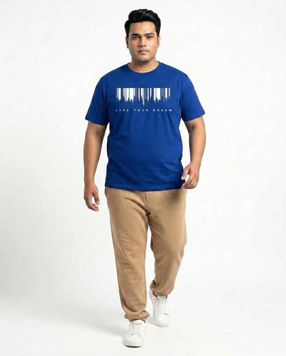 Live Your Dream Plus Size Men Premium Tee
