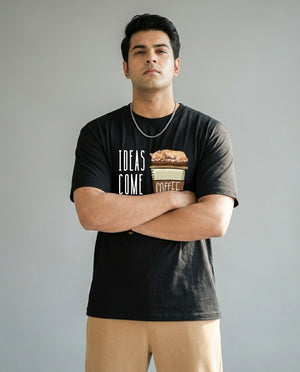 Ideas Come After Coffee Plus Size Men Premium Tee