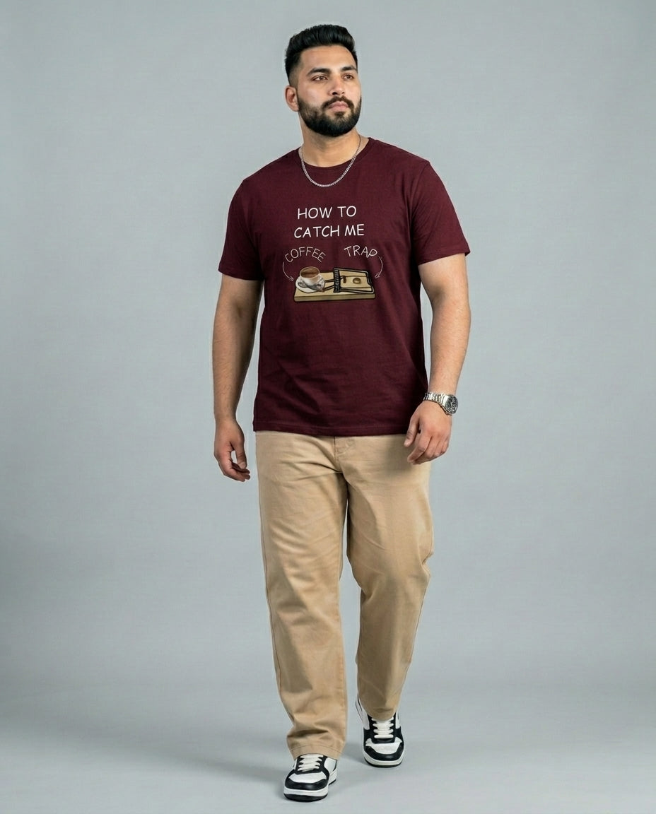 How To Catch me Plus Size Men Premium Tee