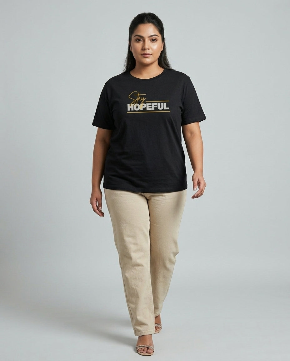 Stay Hopeful Plus Size Women Premium Tee