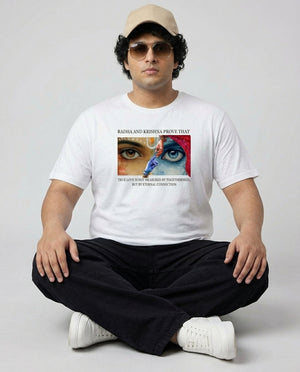 Radha Krishna Plus Size Men Premium Tee