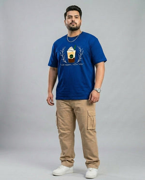 Life Happens, Coffee Helps Plus Size Men Premium Tee