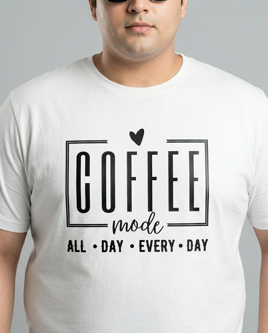 Coffee All Day Every Day Plus Size Men Premium Tee