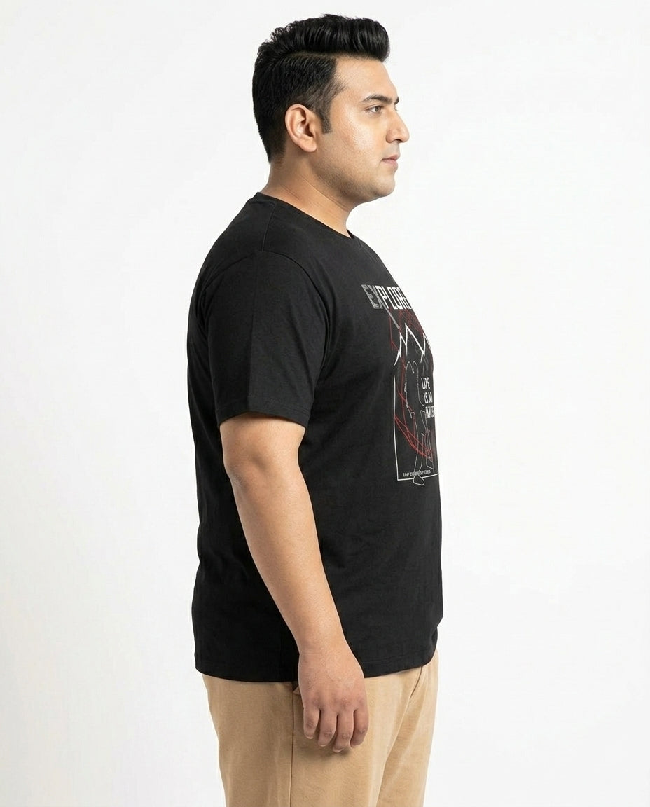 Life Is An Adventure Plus Size Men Premium Tee