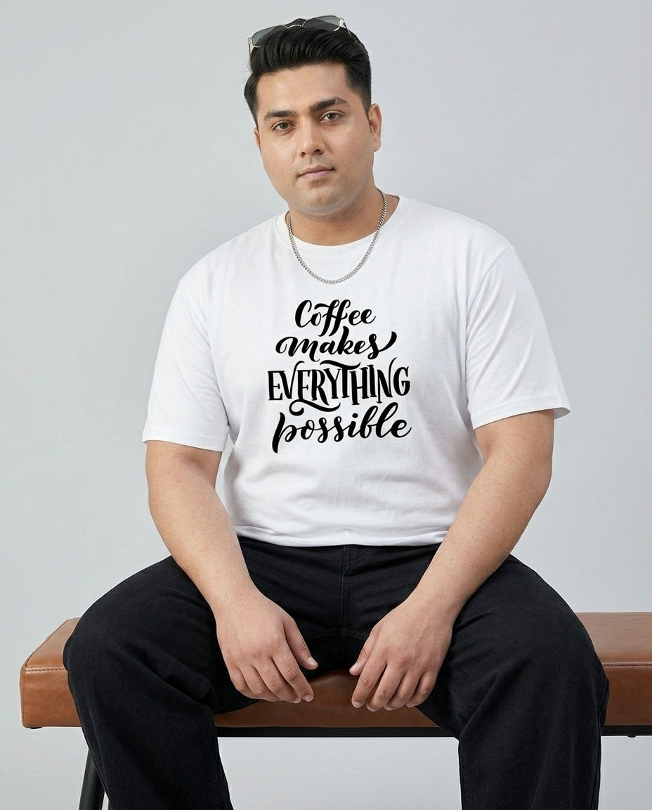 Coffee Makes Every things Plus Size Men Premium Tee