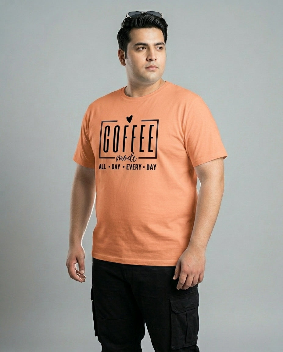 Coffee All Day Every Day Plus Size Men Premium Tee