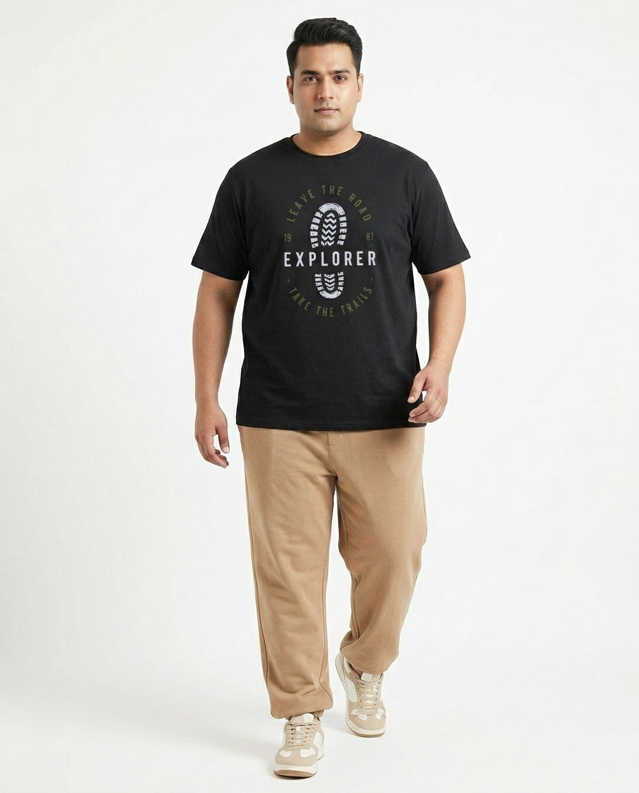Explorer Foot Plus Size Men Premium Tee