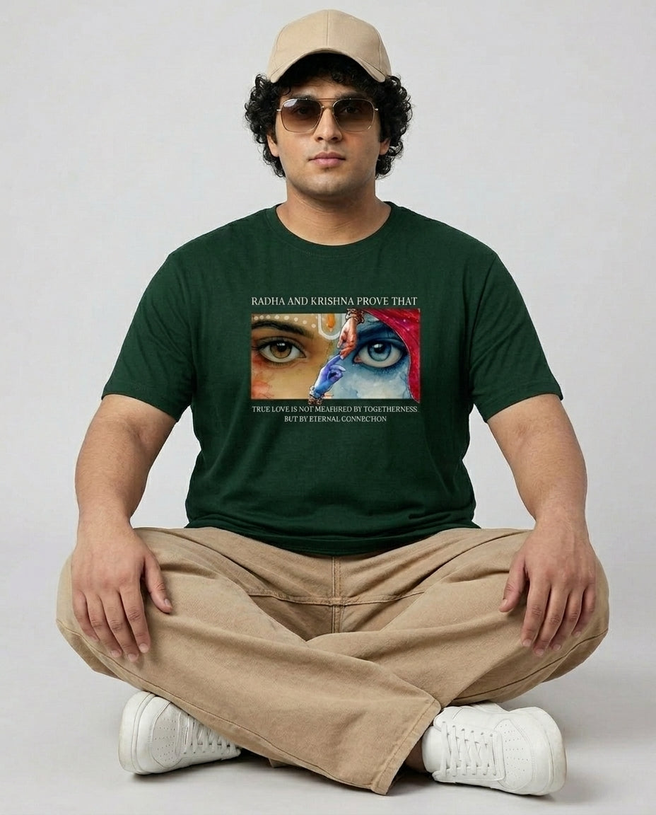 Radha Krishna Plus Size Men Premium Tee