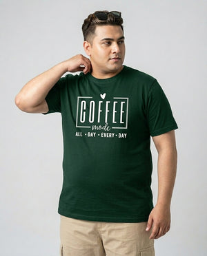 Coffee All Day Every Day Plus Size Men Premium Tee
