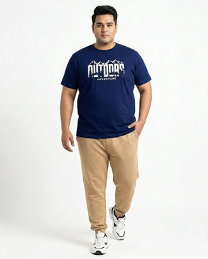 Outdoor Adventure Plus Size Men Premium Tee