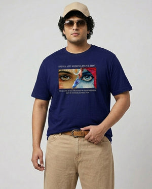 Radha Krishna Plus Size Men Premium Tee