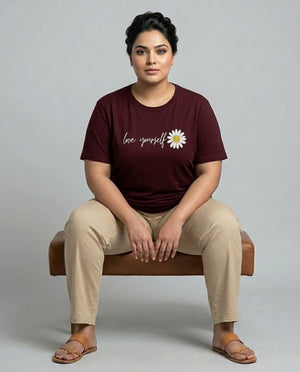 Love Yourself Plus Size Women Premium Tee