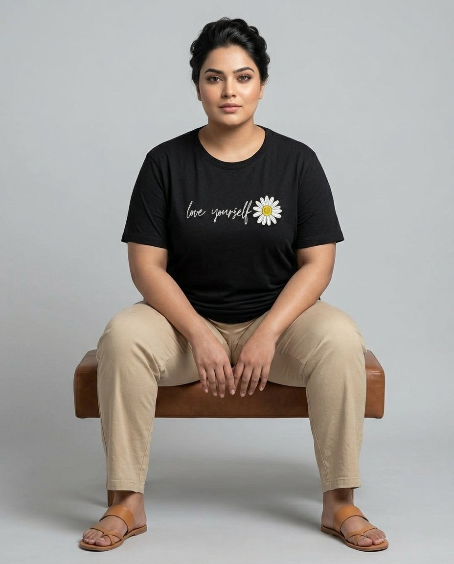Love Yourself Plus Size Women Premium Tee