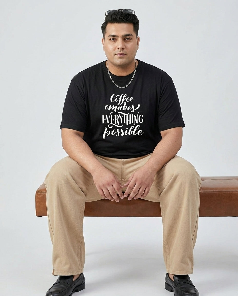 Coffee Makes Every things Plus Size Men Premium Tee