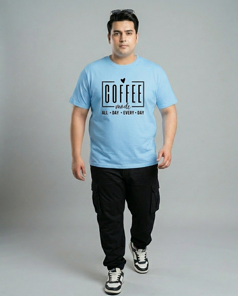 Coffee All Day Every Day Plus Size Men Premium Tee