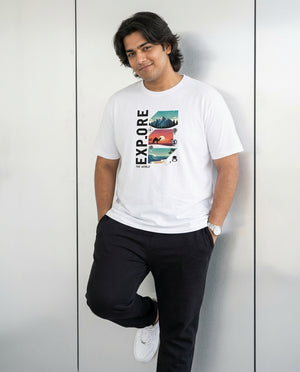 Explore Plus Size Men Premium Tee